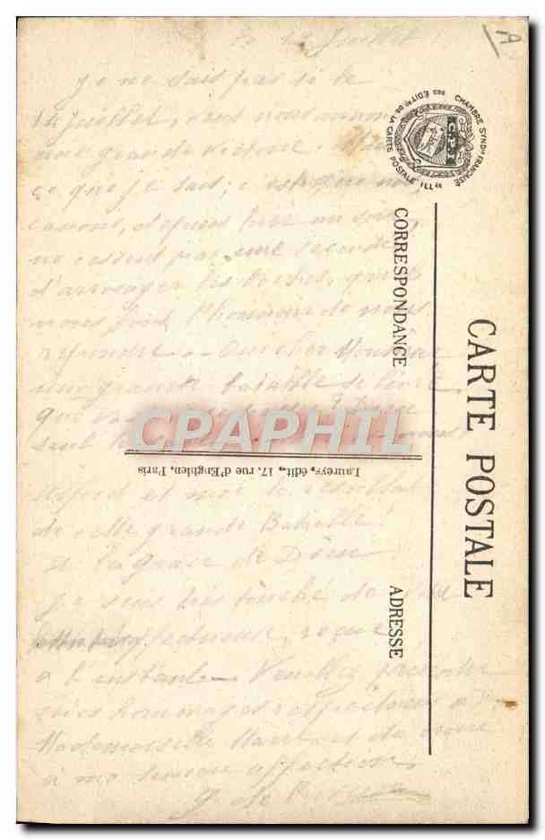 CPA Militaria Convoi de Prisonniers allemands  — Verso