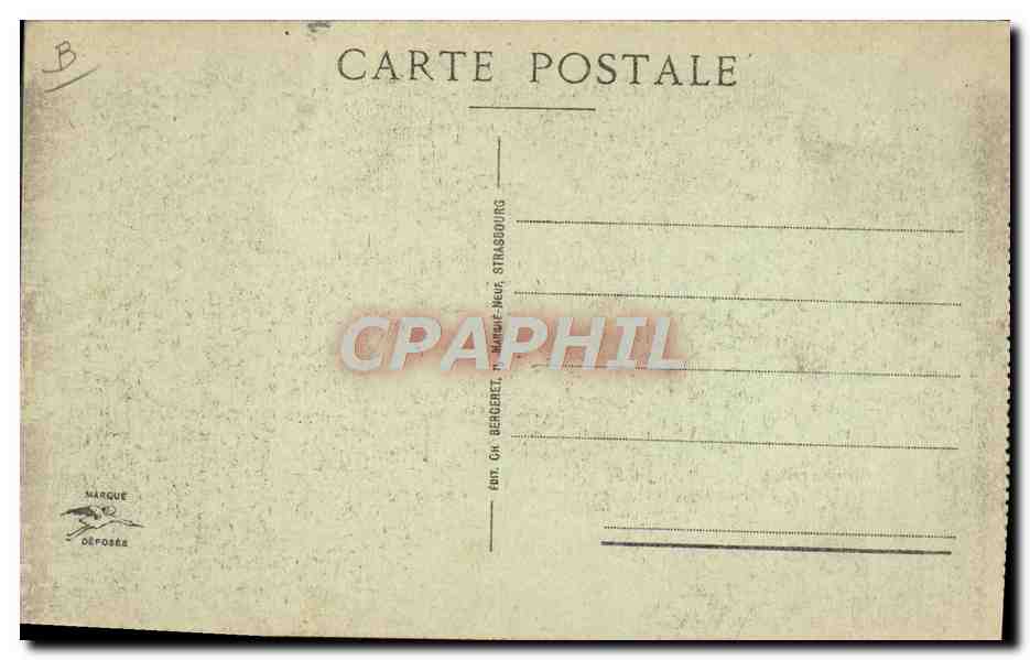 Prisioneros alemanes desfilando frente al Cuartel General — SOUILLLY 1916 — editor no visible — Reverso