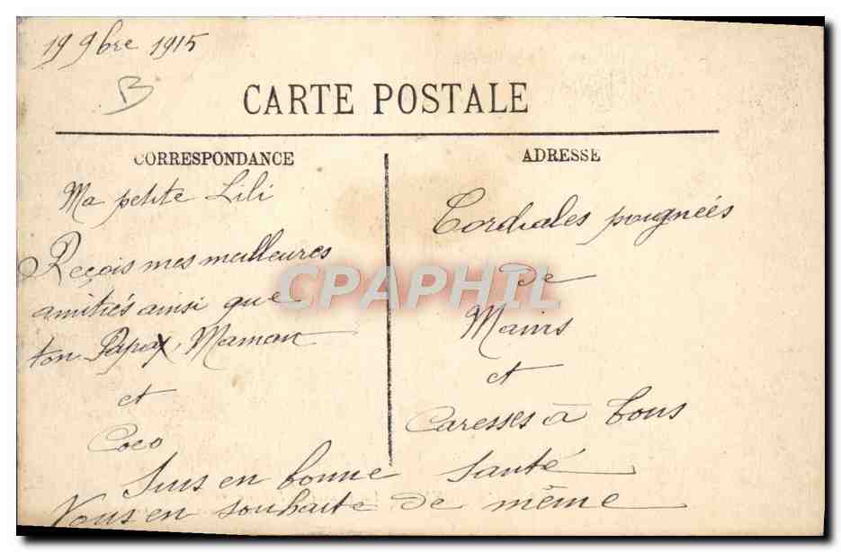 Dans l'Argonne — Un Convoi de Prisonniers — Édit. E. Molssen, Sainte-Menehould — Reverso
