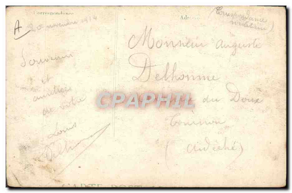 CPA Militaria Prisonniers allemands diriges sur l'Angleterre — Verso