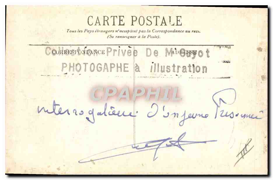 CPA Militaria Collection Guyot photographe L'Illustration  — Verso