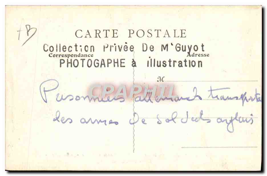 CPA Militaria Collection Guyot photographe L'Illustration Canon  — Rückseite