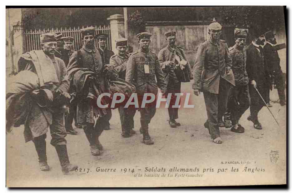 Soldats allemands pris par les Anglais — bataille de La Ferté-Gaucher — S. PARGES, La 1.