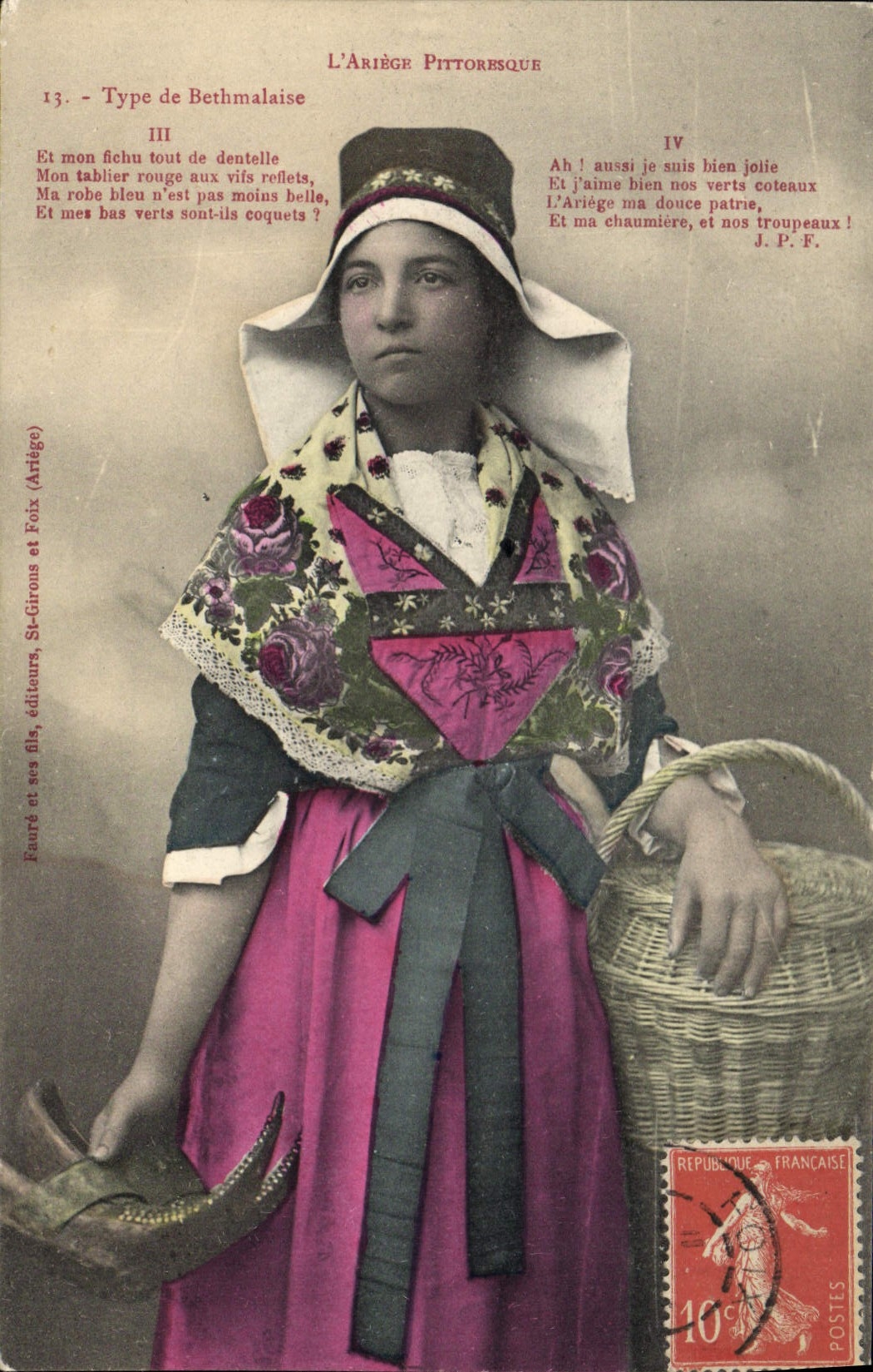 CPA Folklore Type de Bethmalaise 