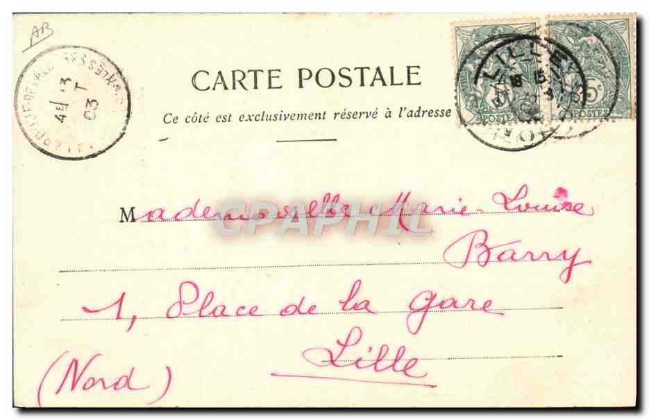 CPA Folklore Amelie les Bains Catalans au cabaret de campagne  — Verso