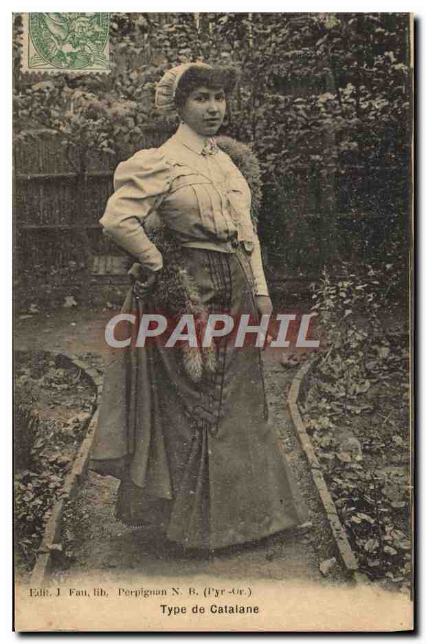 CPA Folklore Type de Catalane 