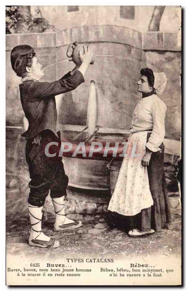 CPA Folklore Types Catalans