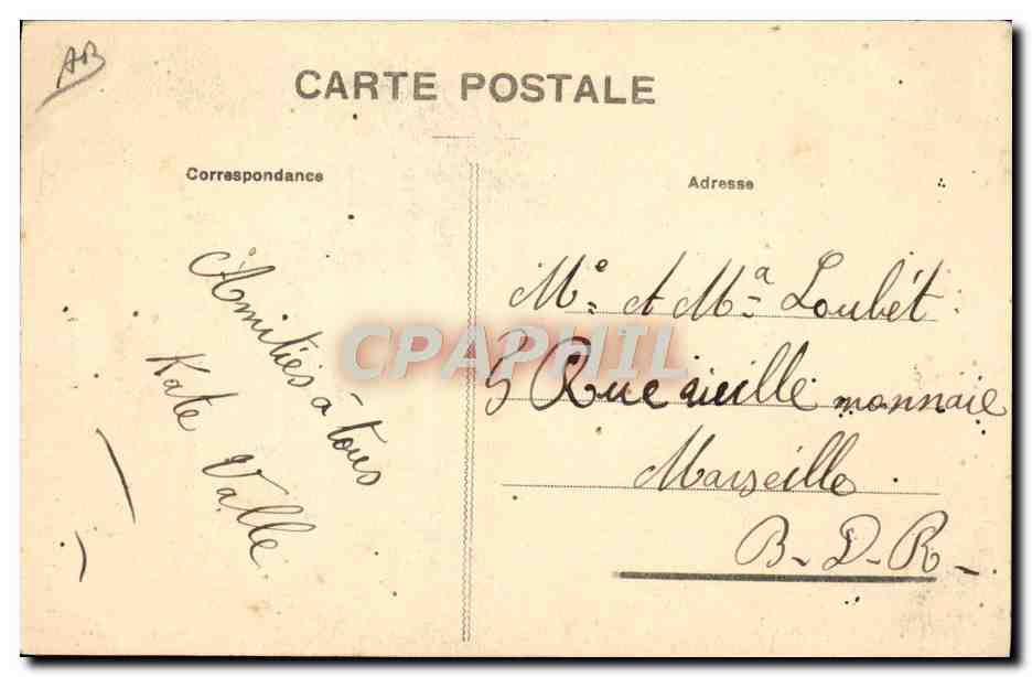 CPA Folklore Type de Catalane — Verso