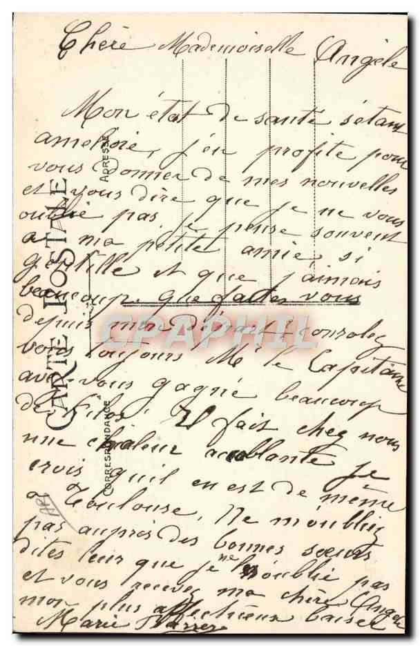 CPA Folklore Perpignan Types de Catalanes — Verso