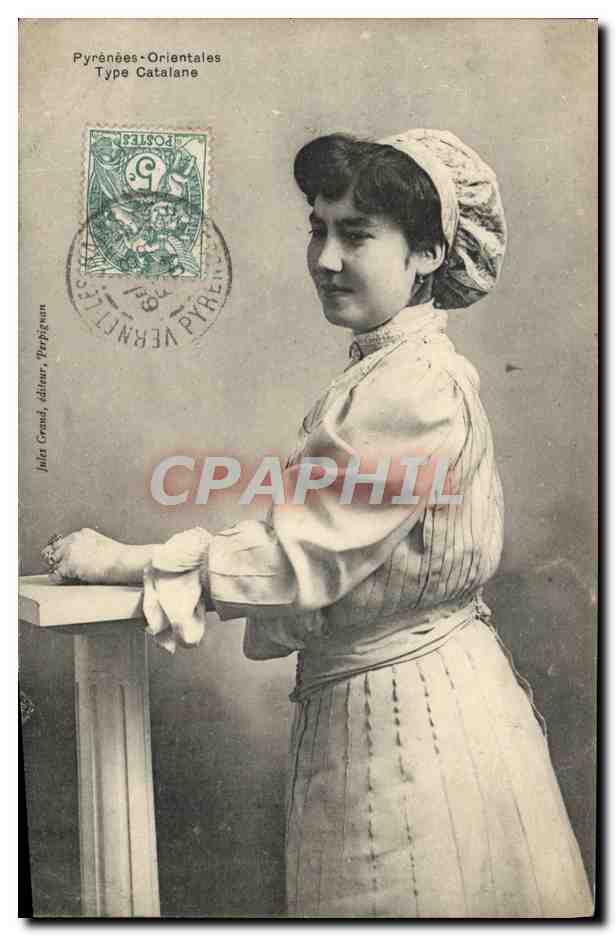 CPA Folklore Type Catalane