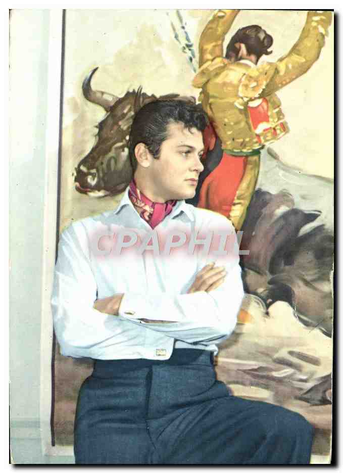 CPM Cinema Tony Curtis Corrida Taureau