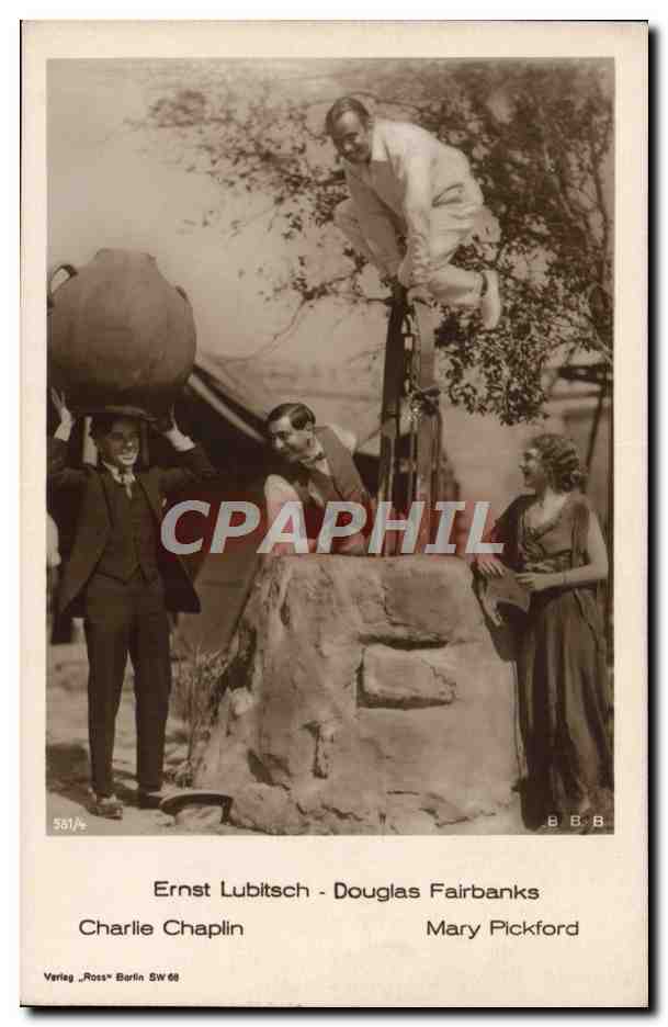 CPM Cinema Ernst Lubitsch Douglas Fairbanks Charlie Chaplin Mary Pickford TOP