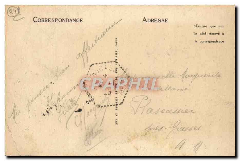 CPA Avignon Le Pont De Villeneuve Et Le Palais Des Papes — Verso