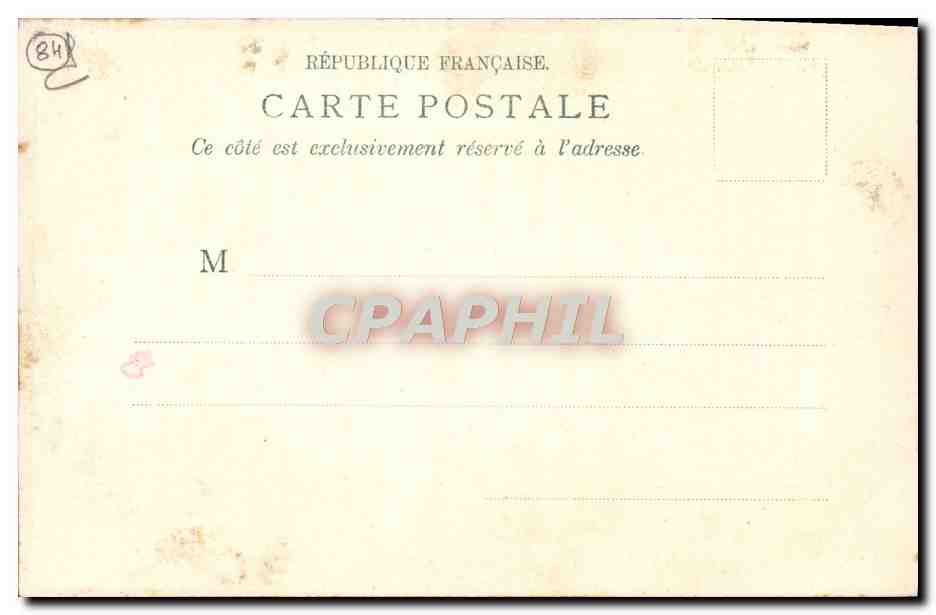 CPA Avignon Le Palais des Papes — Verso