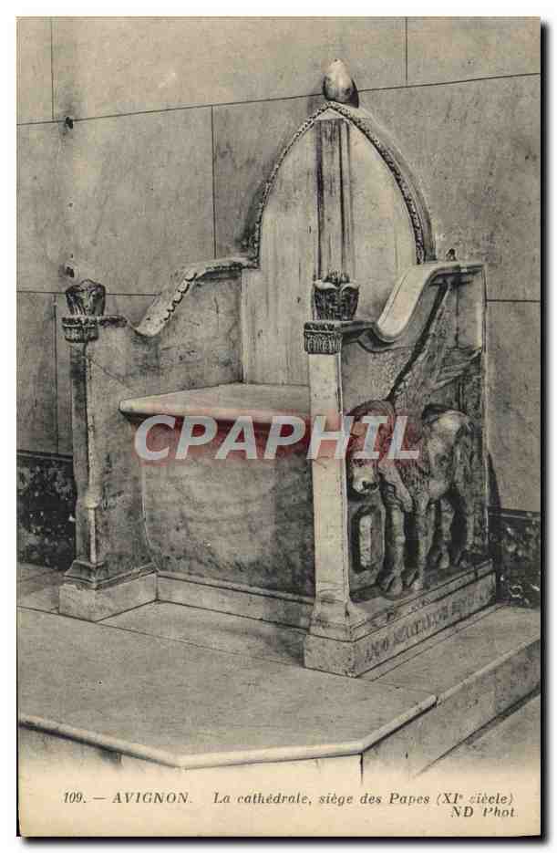 CPA Avignon La Cathedrale Siege des Papes