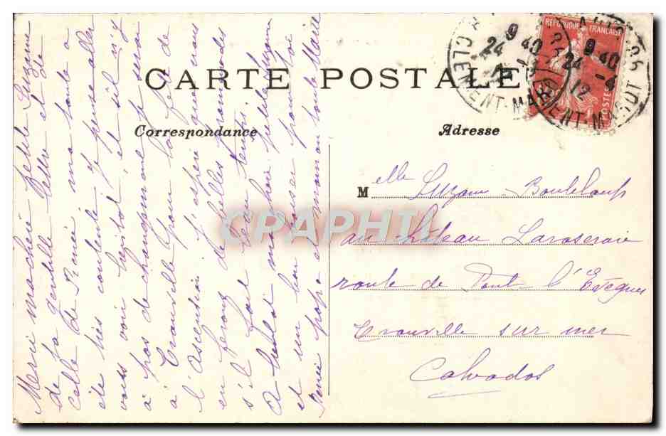 CPA Paris Le Petit Palais des Champs Elysees — Verso