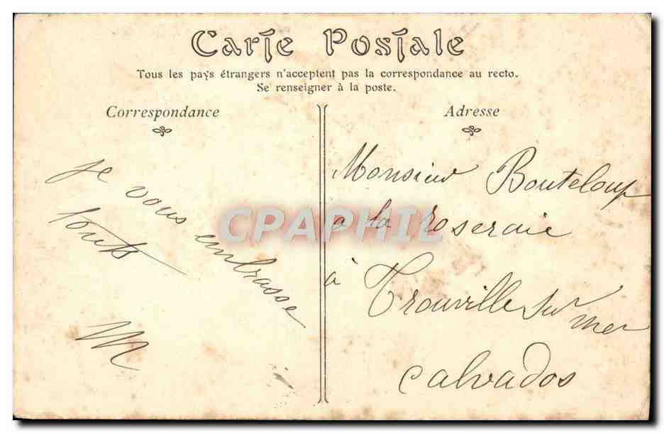 CPA Paris L'Eglise de la Madeleine — Rückseite