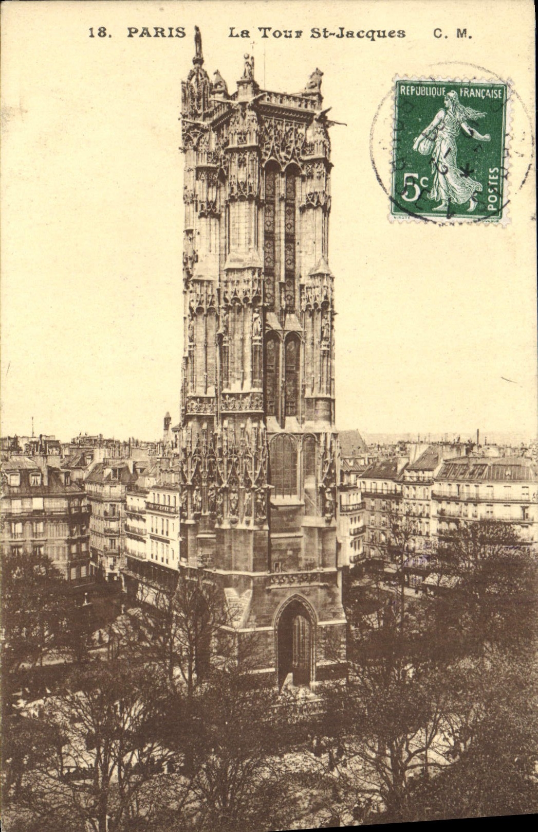 CPA Paris La Tour St Jacques