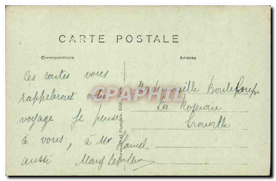 CPA Paris Le Pont Alexandre III pris vers les palais des Champs Elysees — Rückseite
