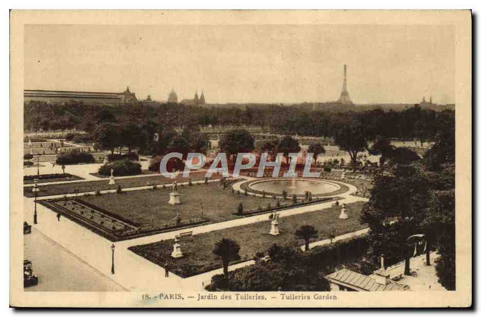 CPA Paris Jardin des Tuileries