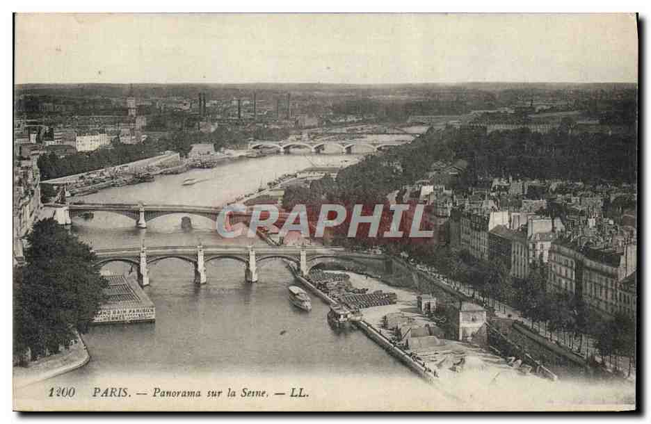 CPA Paris Panorama Sur la Seine