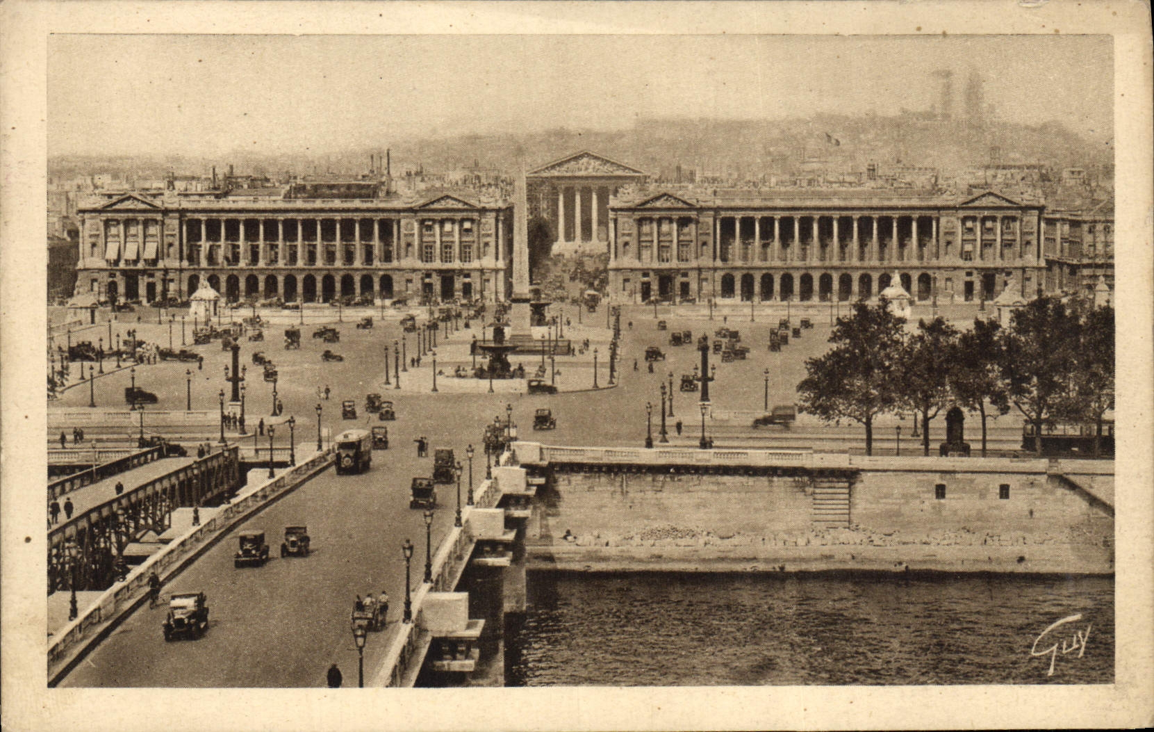 CPA Paris Pont et place de la Concorde 