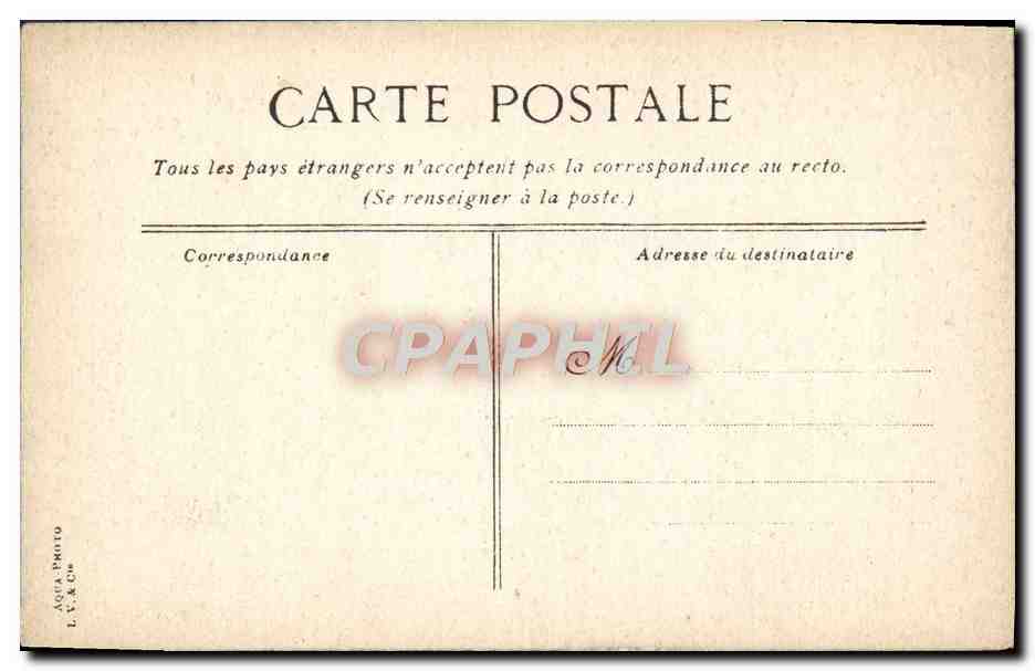 CPA Palais de Versailles Salon des pendules — Verso