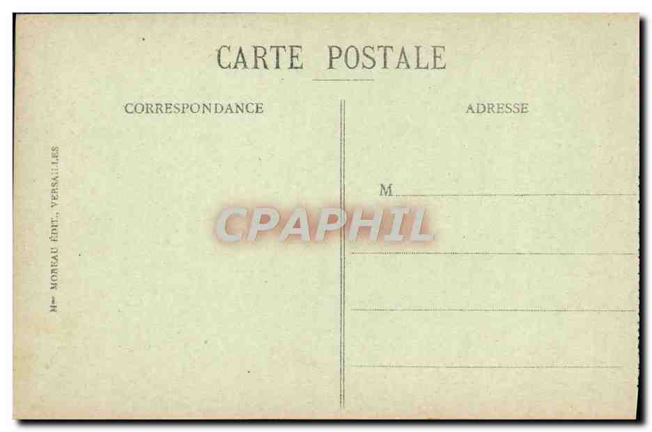 CPA Palais de Versailles Musee des Voitures Voiture du Sacre de Charles X — Verso