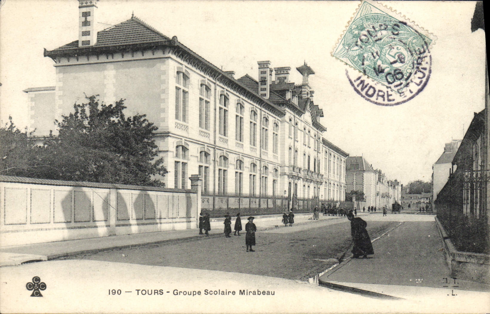 CPA Ecole Tours Groupe scolaire Mirabeau 