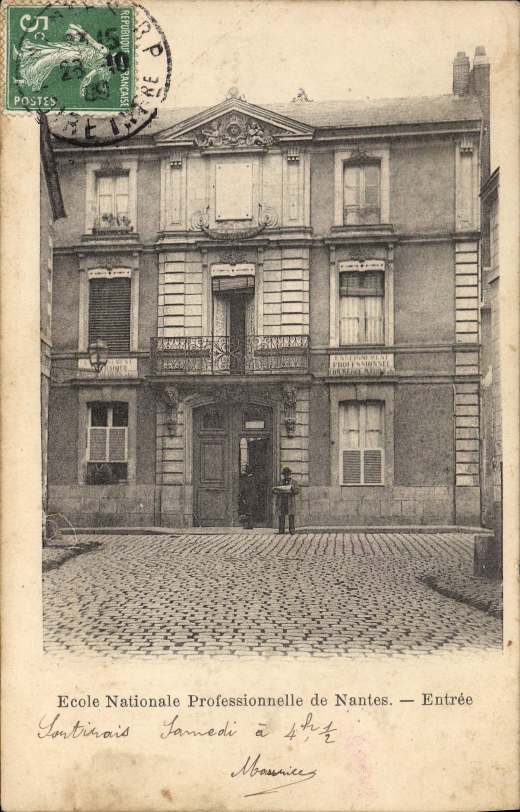 CPA Ecole nationale professionnelle de Nantes Entree 