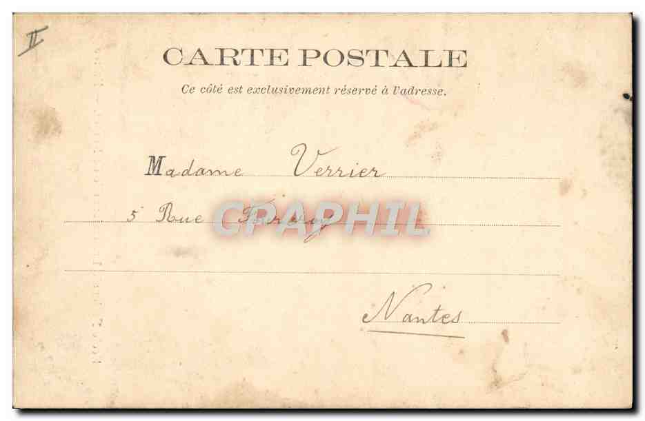 CPA Ecole nationale professionnelle de Nantes Entree  — Rückseite