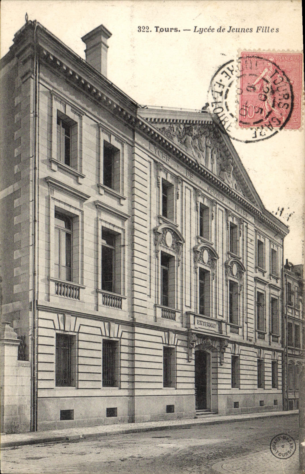 CPA Ecole Tours Lycee de jeunes filles 