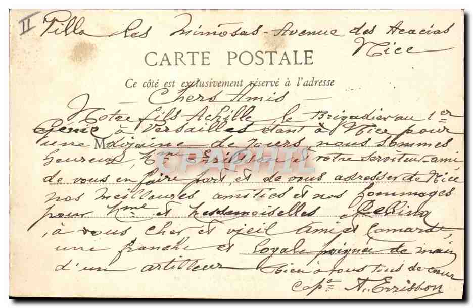 CPA Le Sommet Du Puy De Dome En Hiver — Rückseite