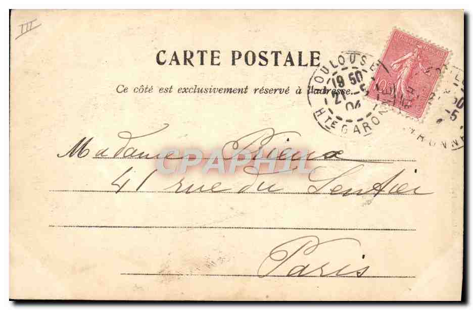 Toulouse — Entrée de l'Observatoire — Presse Parisienne — Rückseite