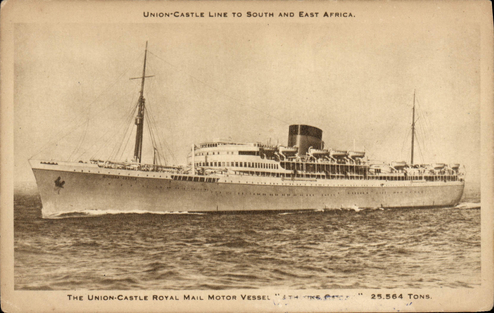 Le paquebot "Athene Castle" — Union-Castle Line — 25.564 tons