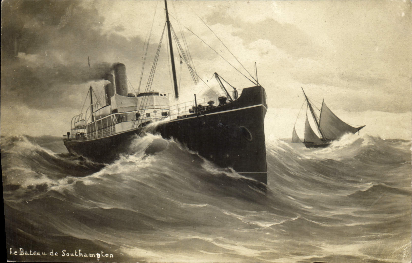 Le Bateau de Southampton — illustration maritime — éditeur NEMO, n° II