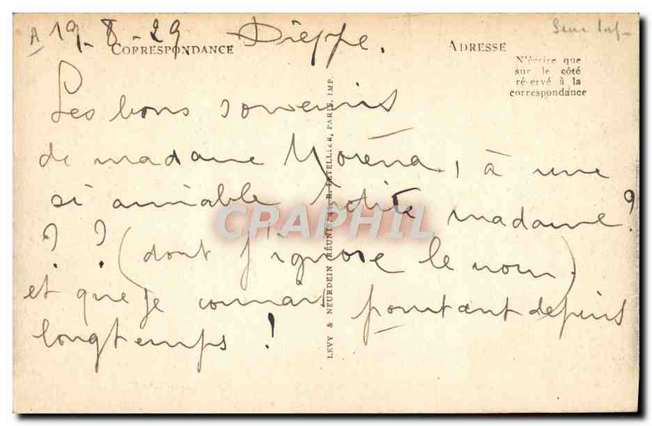 Dieppe — Embarquement du bateau d'Angleterre — LL — Achterkant