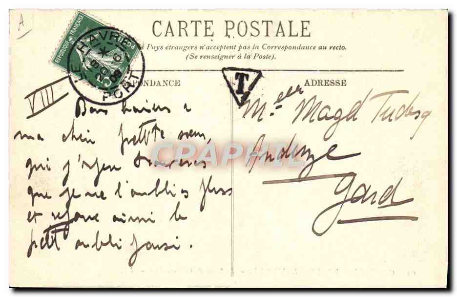 CPA Bateau Paquebot Compagnie transatlantique Le salon de conversation — Verso