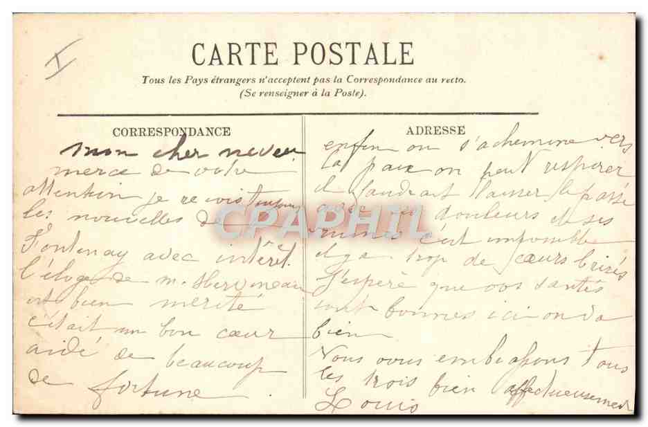 CPA Bateau En mer Voilier — Verso
