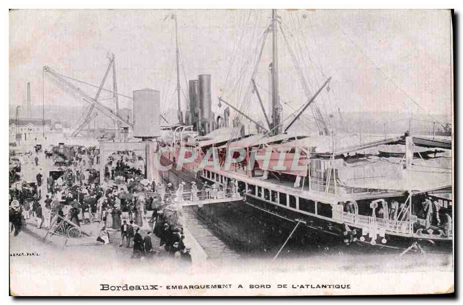 Bordeaux - Embarquement à bord de l'Atlantique — A. E. P. Paris