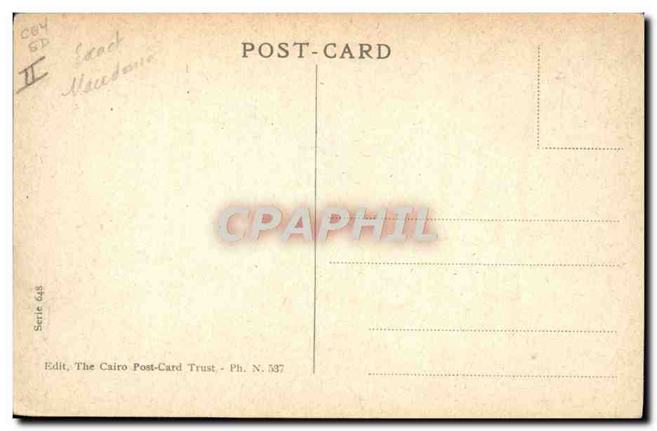 CPA Bateau Paquebot Port Said The port Egypt Egypte  — Verso