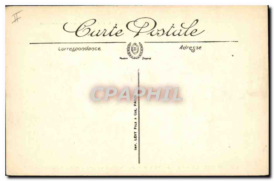 CPA Bateau Paquebot Marseille Le chateau d'If Arrivee d'un courrier par gros temps — Verso