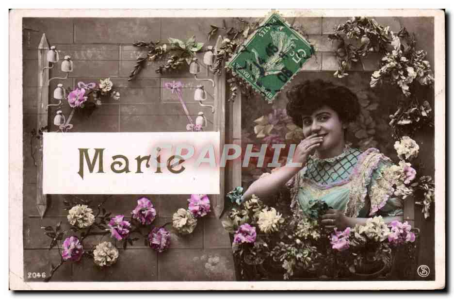 CPA Fantaisie Prenom Marie