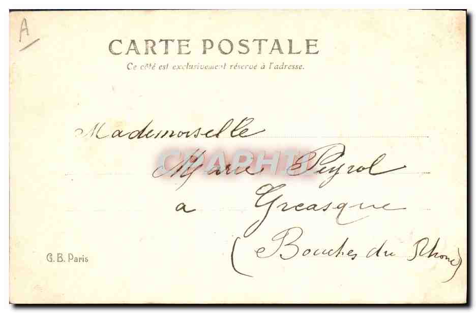 CPA Fantaisie Prenom Marie — Rückseite