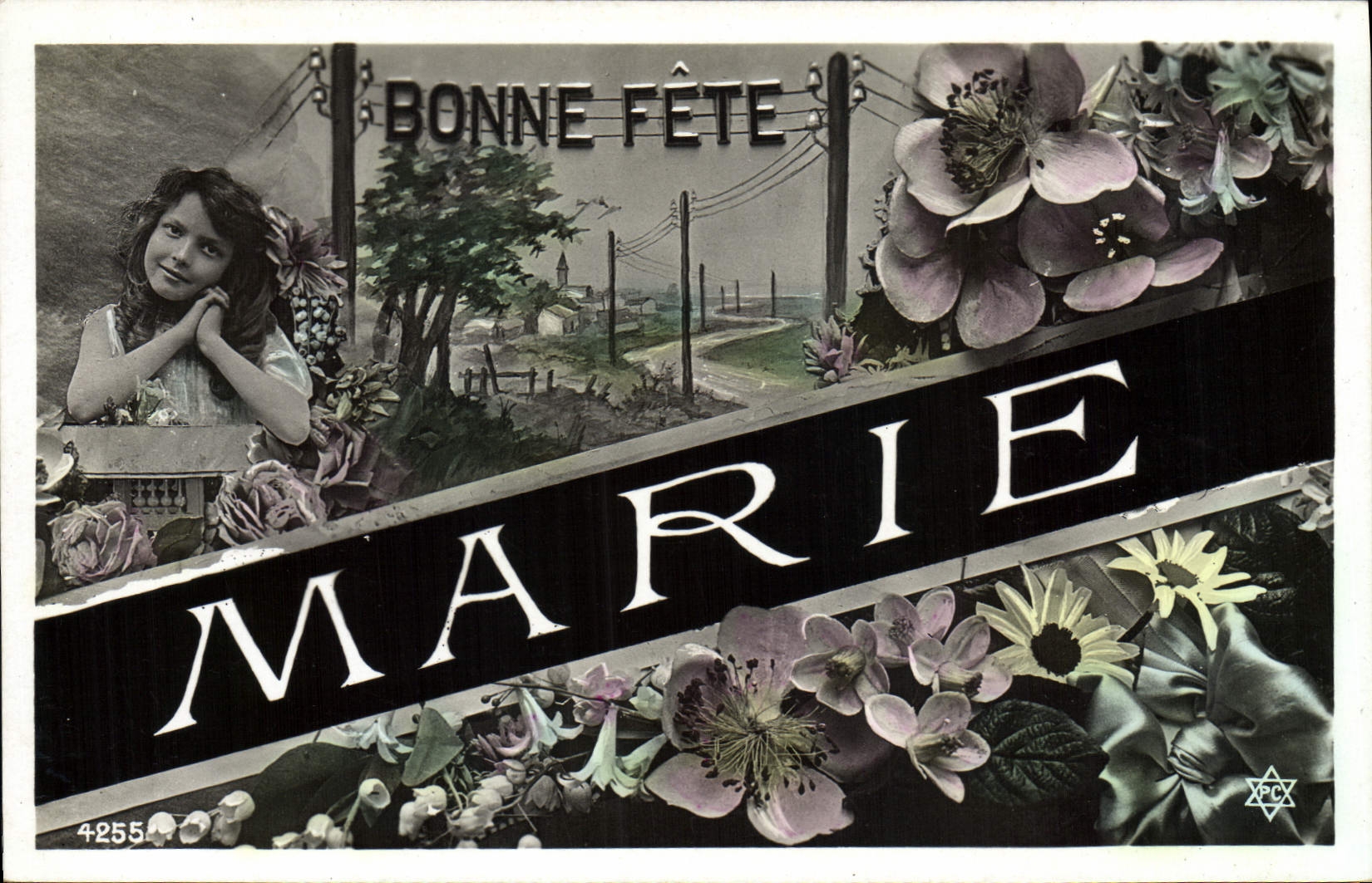CPA Fantaisie Prenom Marie
