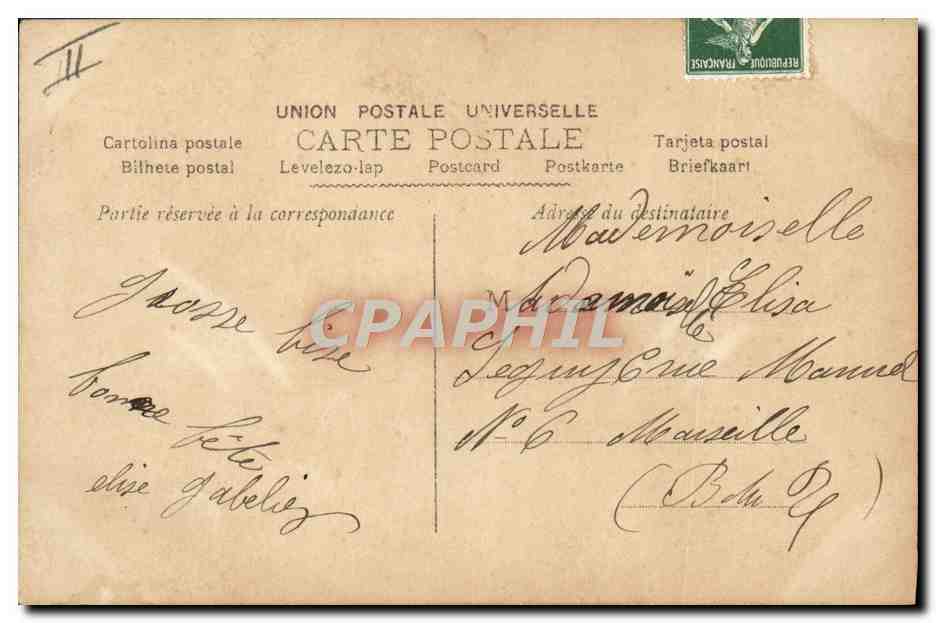 CPA Fantaisie Prenom Elisabeth — Rückseite