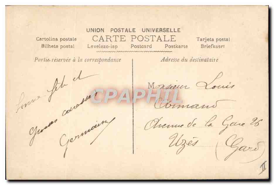 CPA Fantaisie Prenom Louis — Rückseite