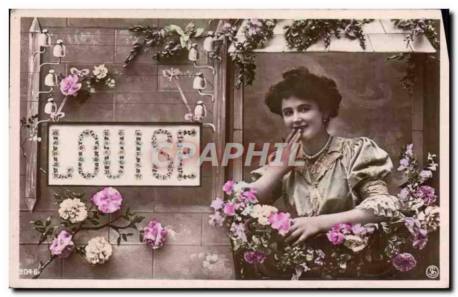 CPA Fantaisie Prenom Louise