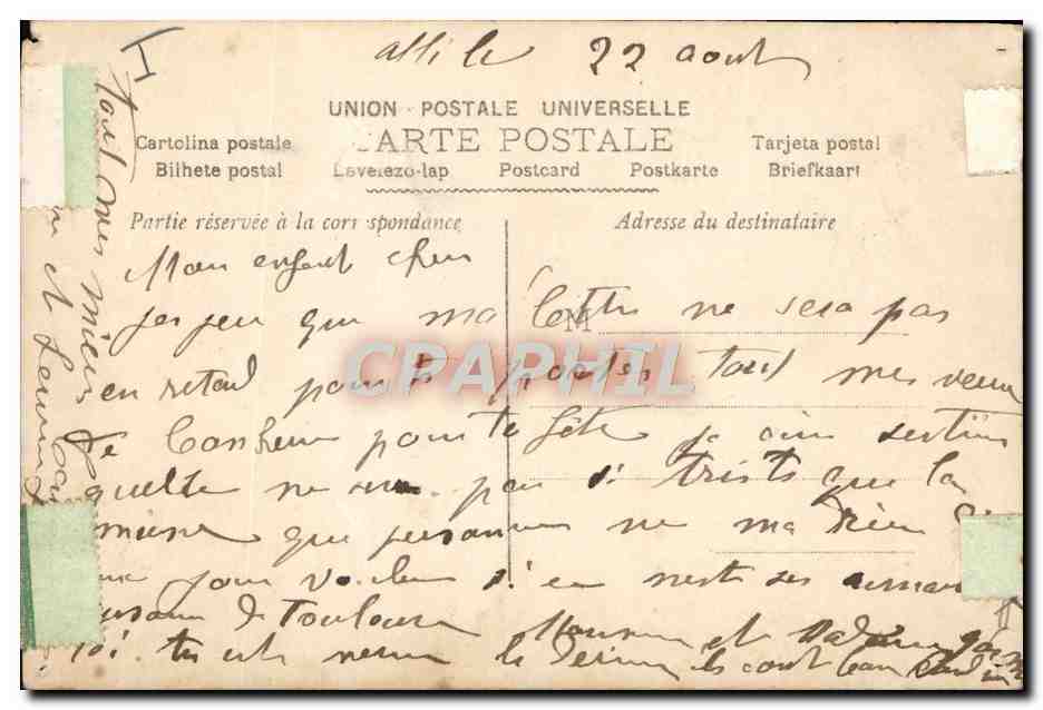 CPA Fantaisie Prenom Louis — Rückseite