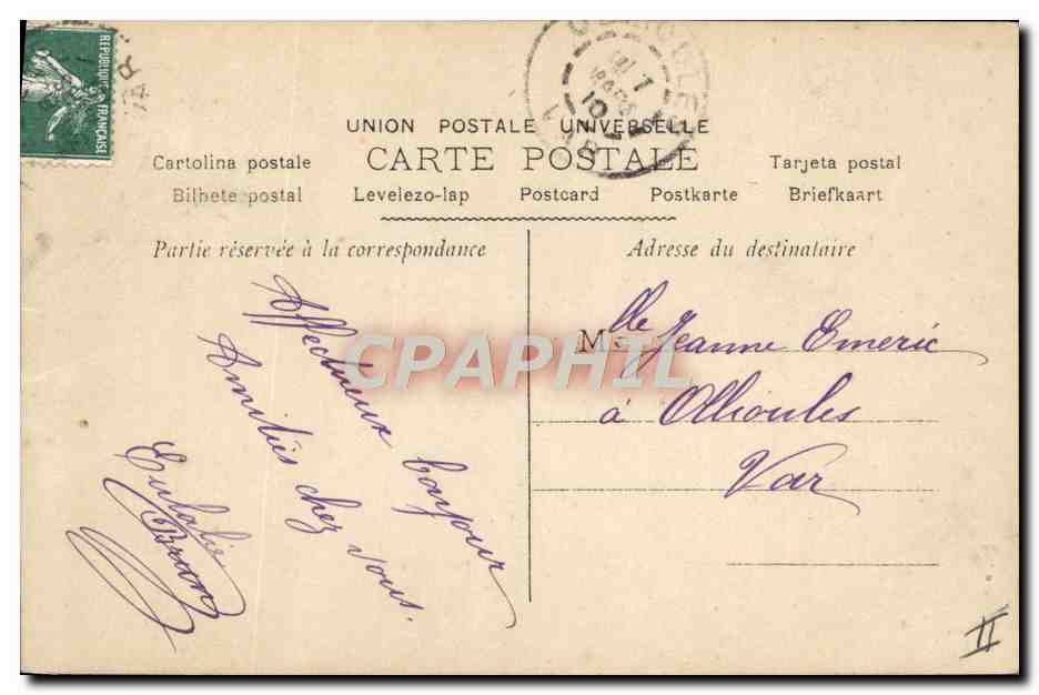 CPA Fantaisie Prenom Jeanne  — Rückseite